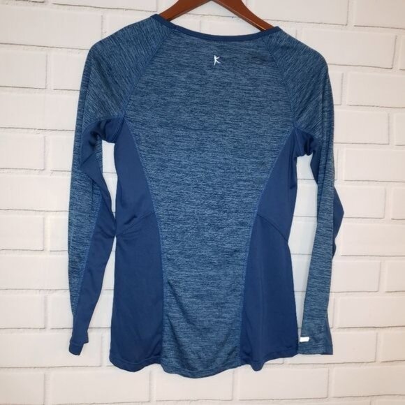 Blue fitted exercise‎ shirt long sleeve - Picture 5 of 7
